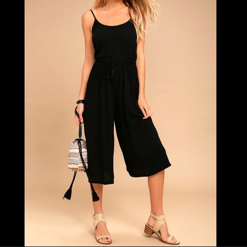 Black Swan Black Midi Jumpsuit